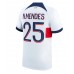 Paris Saint-Germain Nuno Mendes #25 Voetbalkleding Uitshirt 2023-24 Korte Mouwen